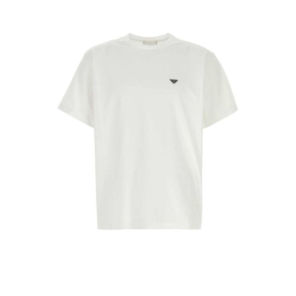 Prada Men White Cotton T-Shirt - Picture 1 of 2